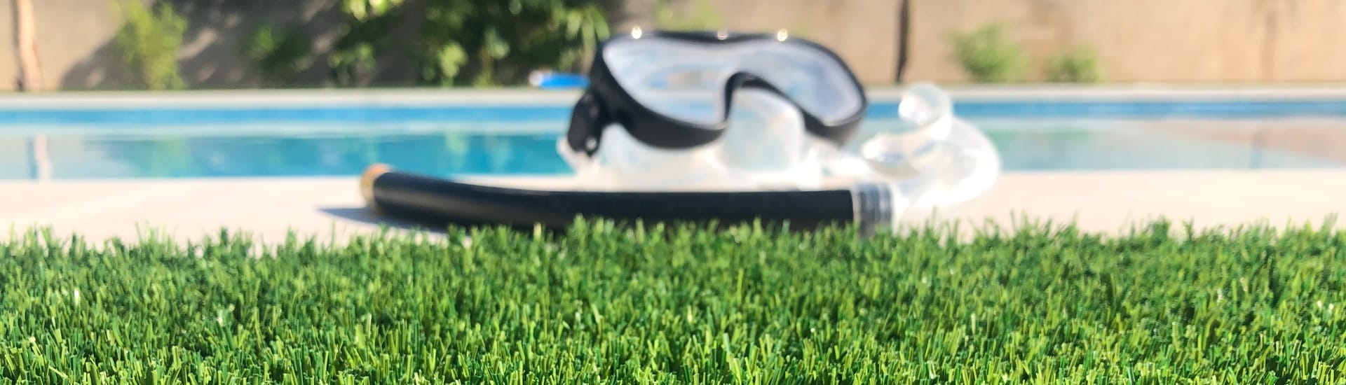 Modelos de grama artificial para piscina
