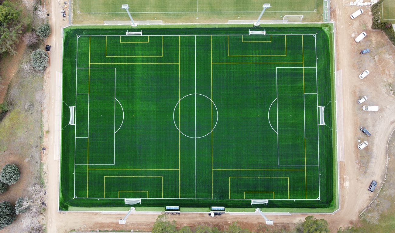 Grama artificial campo de Binéfar Huesca 02