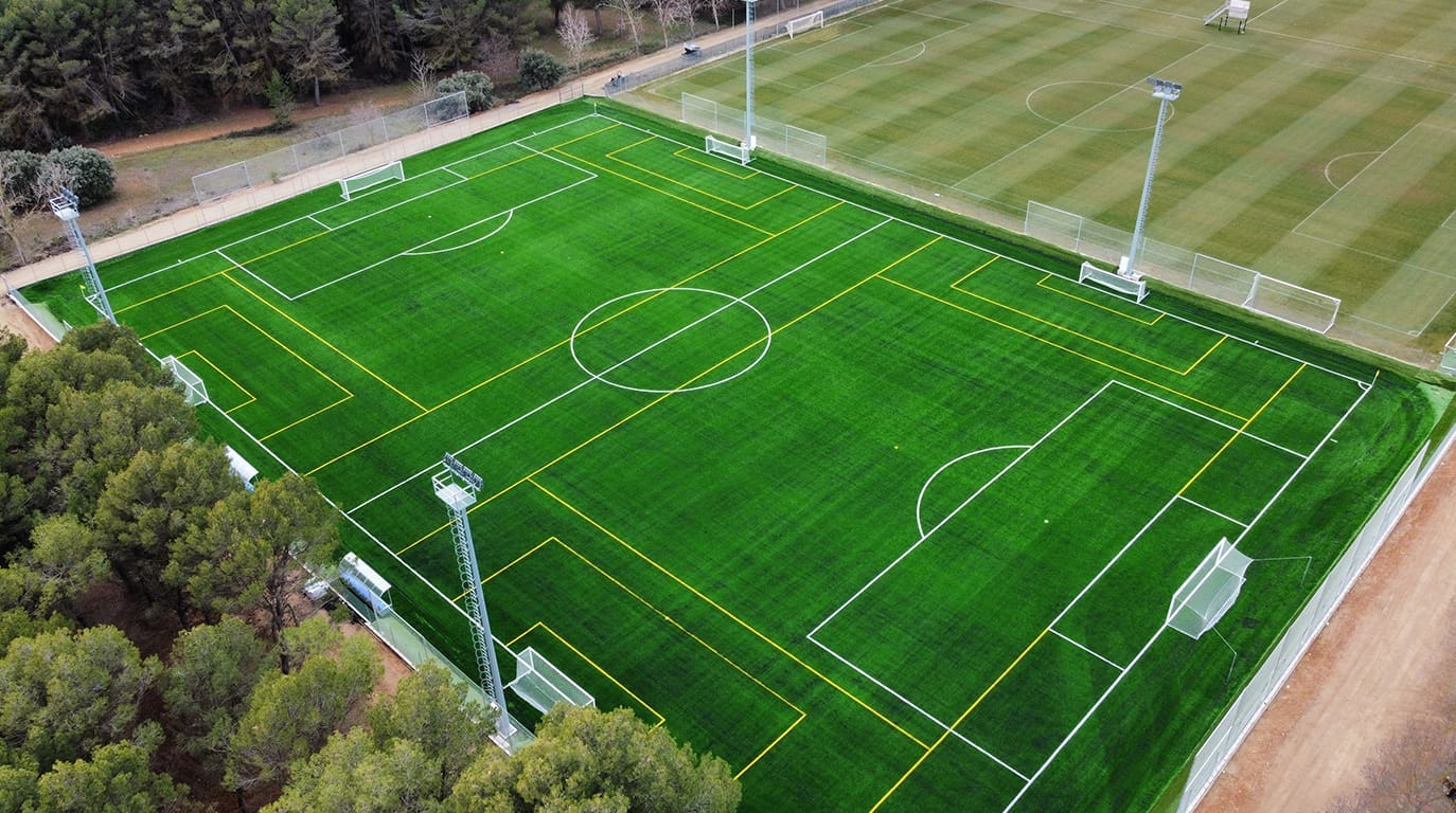 Grama artificial campo de Binéfar Huesca 03
