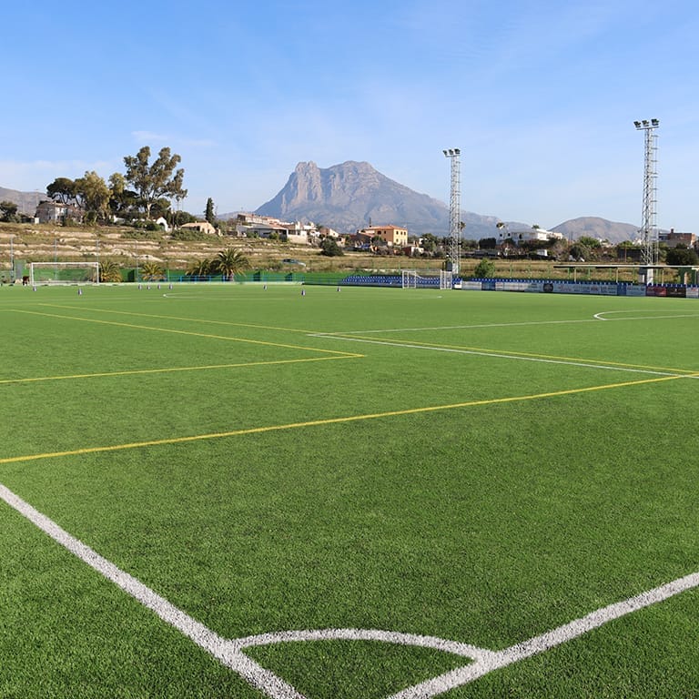 Grama artificial campo de fútbol de Villajoyosa Alicante 00
